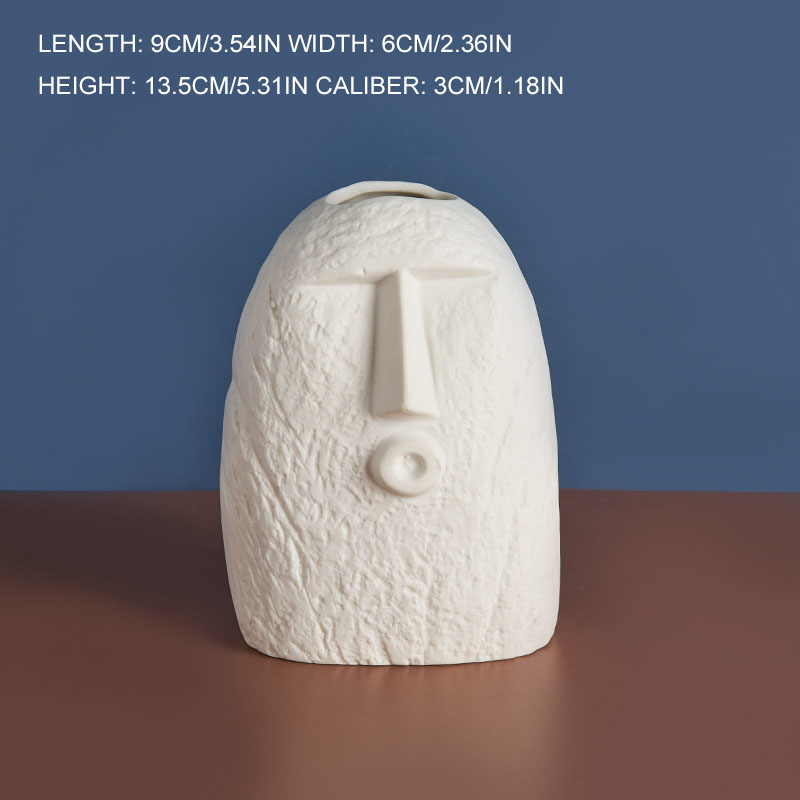 Ceramic Face Vase Decoration Living Room Home TV Cabinet Decoration