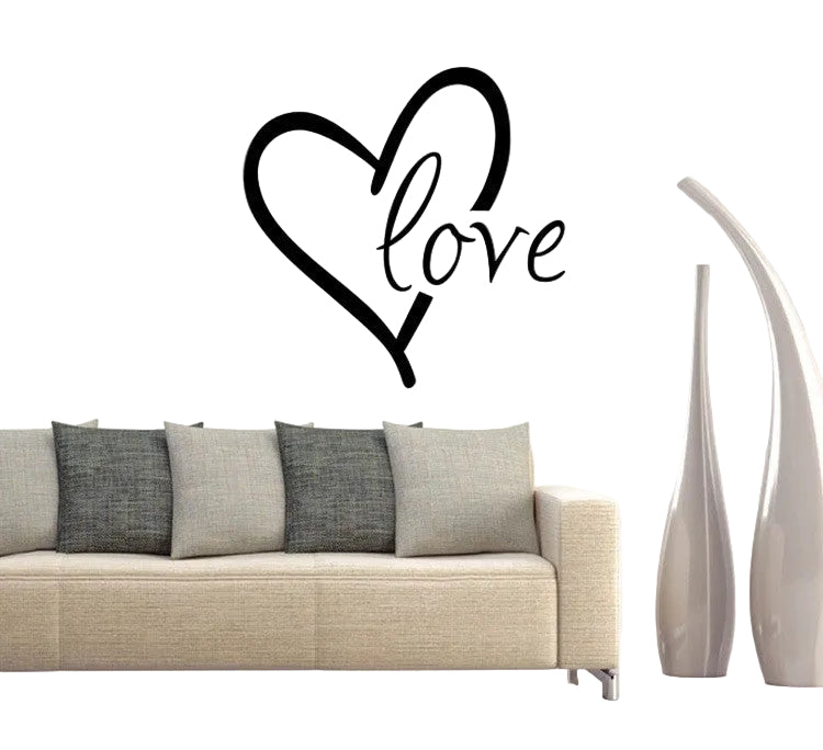 Valentine’s Day Carved Wall Stickers for Bedroom & Living Room Decor