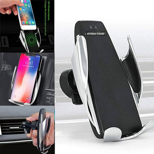 10W Wireless Car Charger with Fast Charging & Phone Holder S5