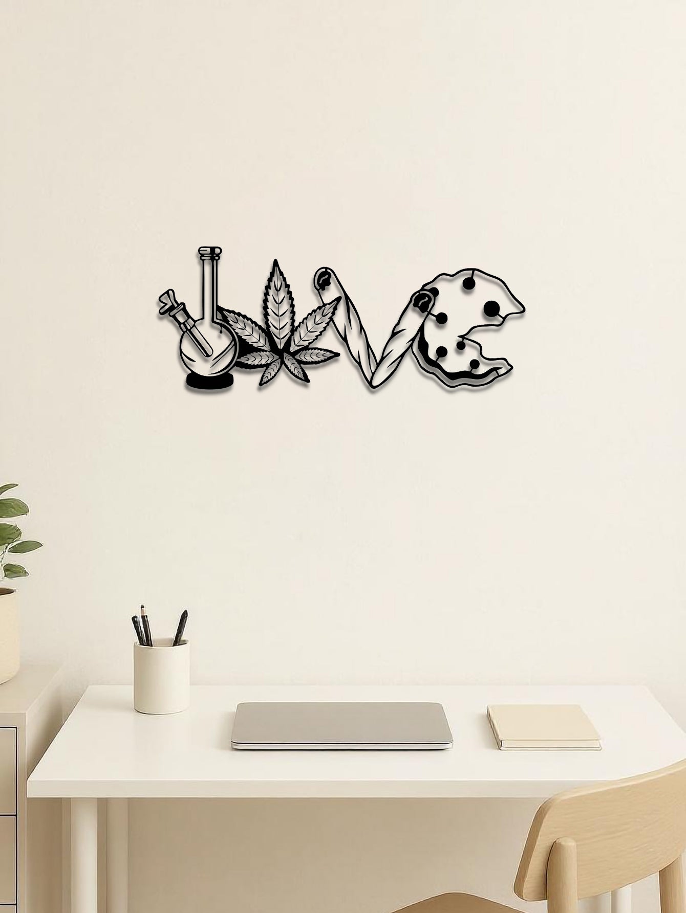 LOVE Metal Letter Wall Pendant - Versatile Decor For Living Room, Bedroom