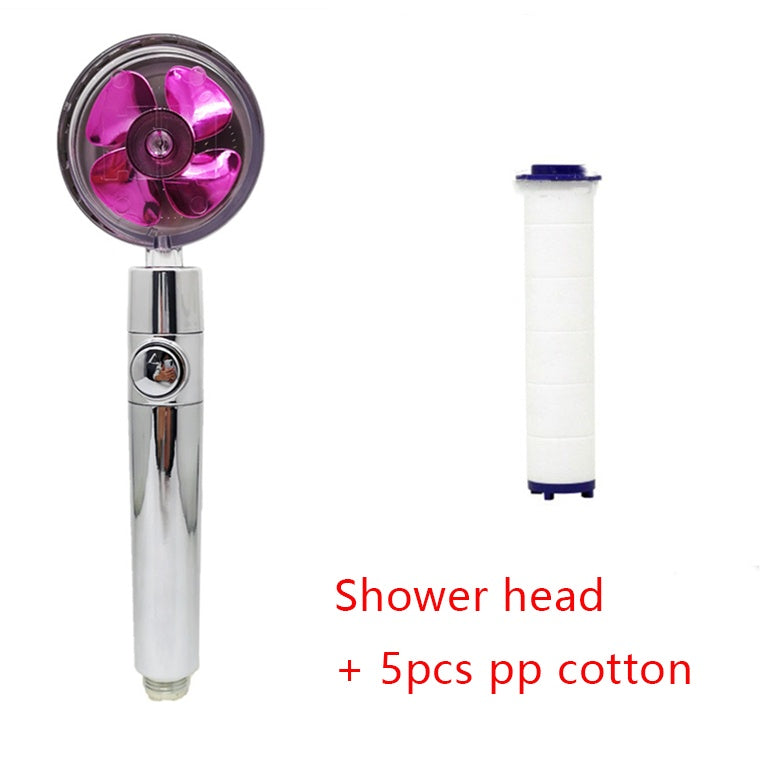 360° Rotating Water-Saving Shower Head ABS High-Pressure Spray Nozzle