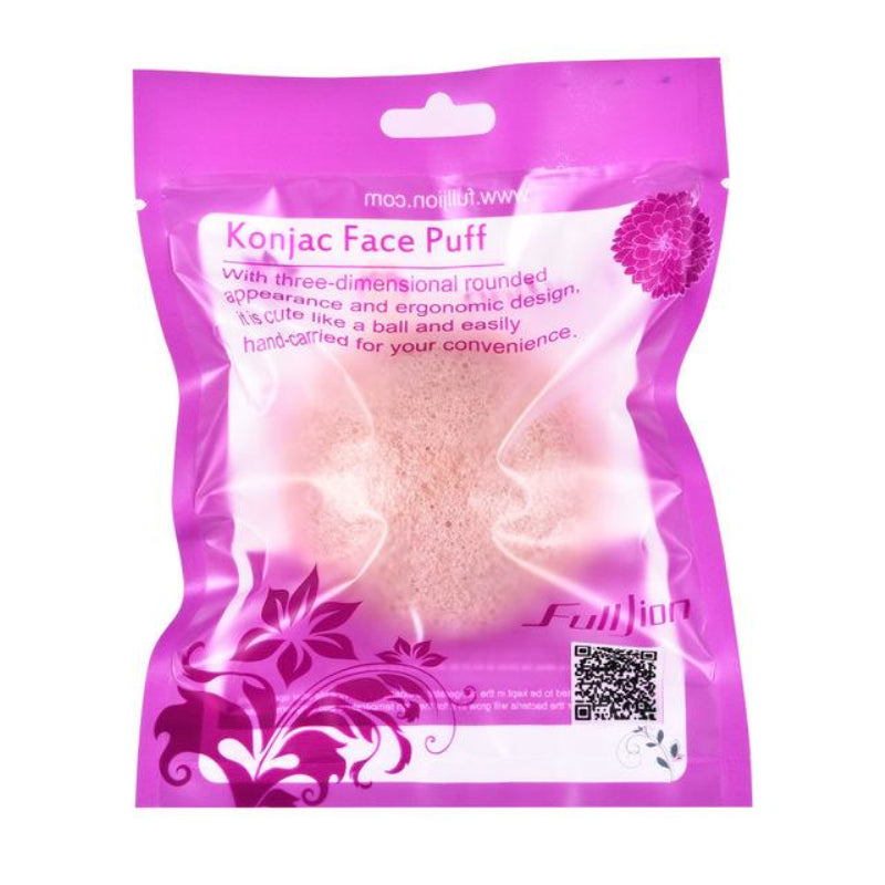 Round Konjac Face Sponge – Facial Cleansing & Exfoliating Puff