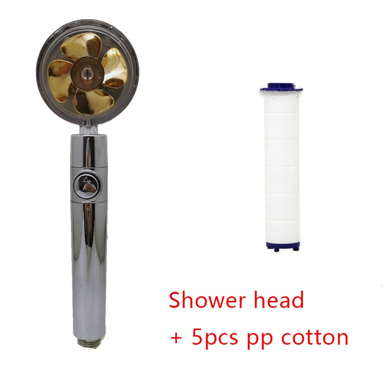 360° Rotating Water-Saving Shower Head ABS High-Pressure Spray Nozzle