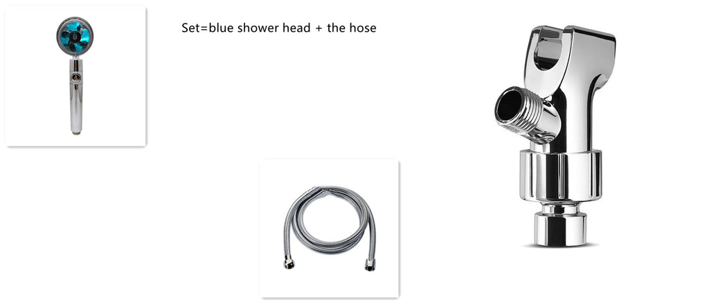 360° Rotating Water-Saving Shower Head ABS High-Pressure Spray Nozzle