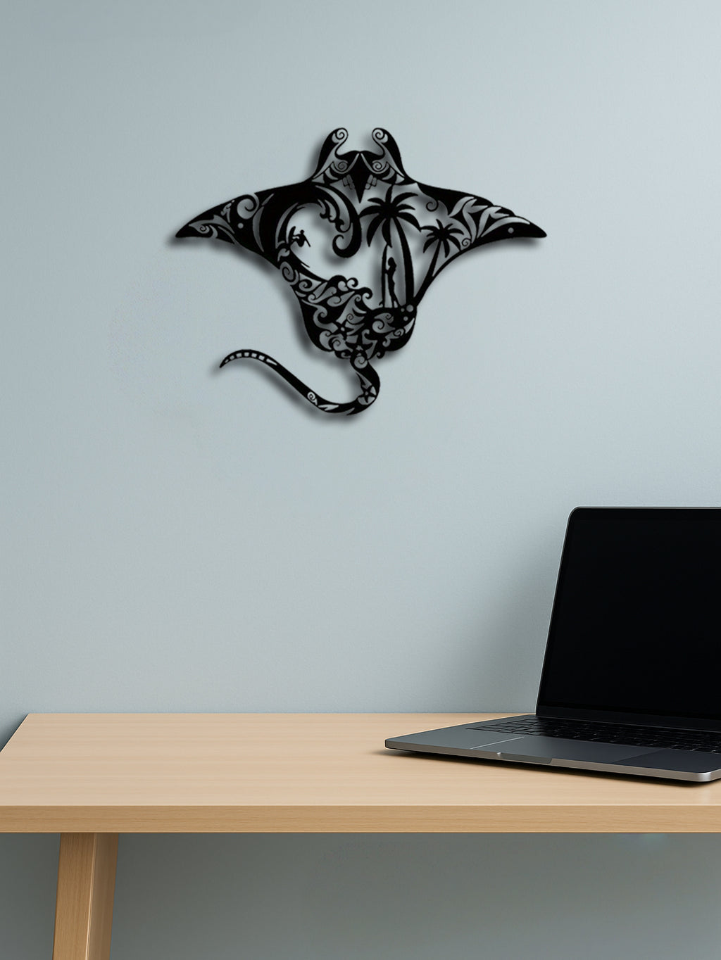 Coastal Metal Wall Art,Nautical Beach Decor For Living Room, Bedroom, Bathroom