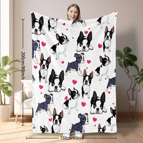 1pc Adorable Fleece Dog Blanket - Soft, Cozy, Lightweight, Warm, Flannel Throw For Couch, Bed, Sofa, Living Room Decor - Perfect For Snuggling Up On Chilly Days 75x100cm,130x150cm,150x200cm