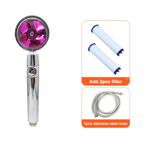 360° Rotating Water-Saving Shower Head ABS High-Pressure Spray Nozzle