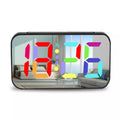 LED Mirror Table Clock – Large Display for Bedroom, Home & Office