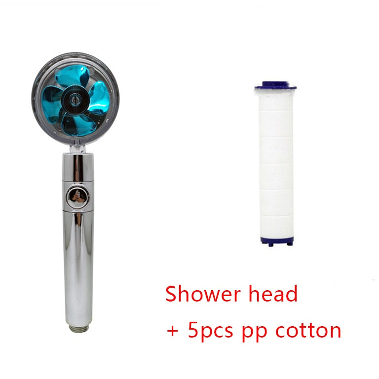 360° Rotating Water-Saving Shower Head ABS High-Pressure Spray Nozzle