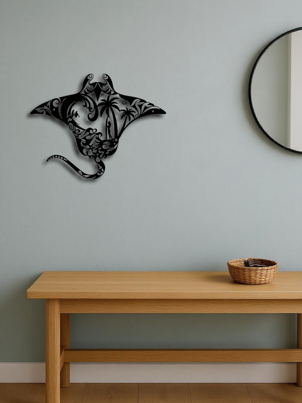 Coastal Metal Wall Art,Nautical Beach Decor For Living Room, Bedroom, Bathroom