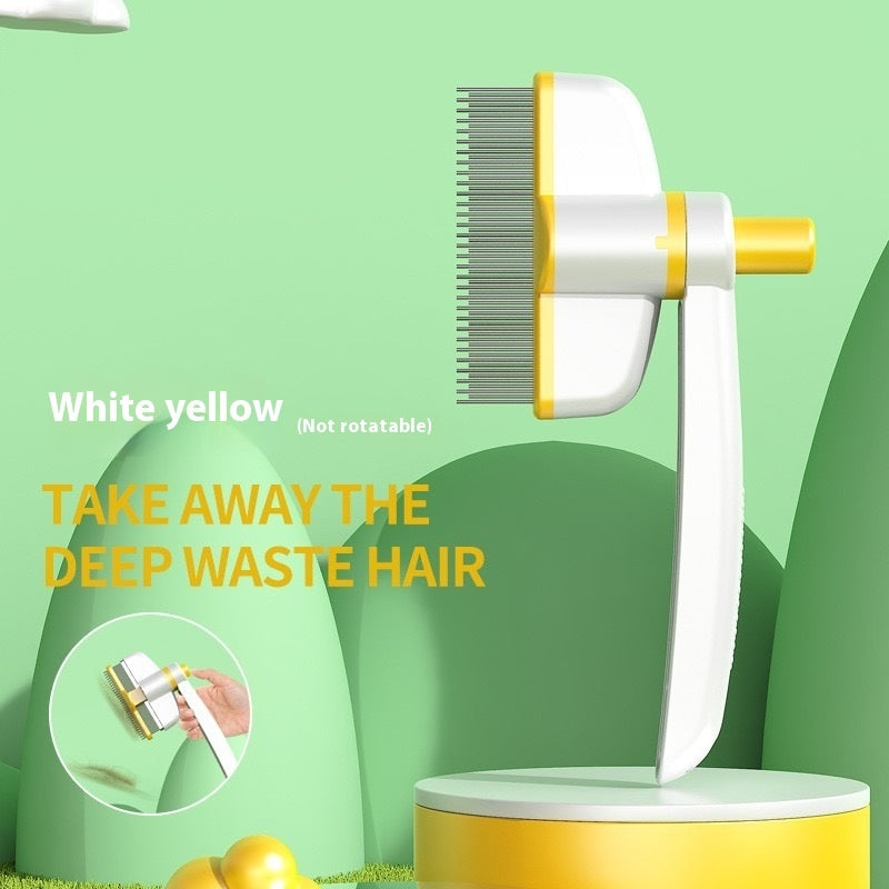 Self-Cleaning Pet Comb, Floating Hair & Mat Removal Brush for Dogs & Cats