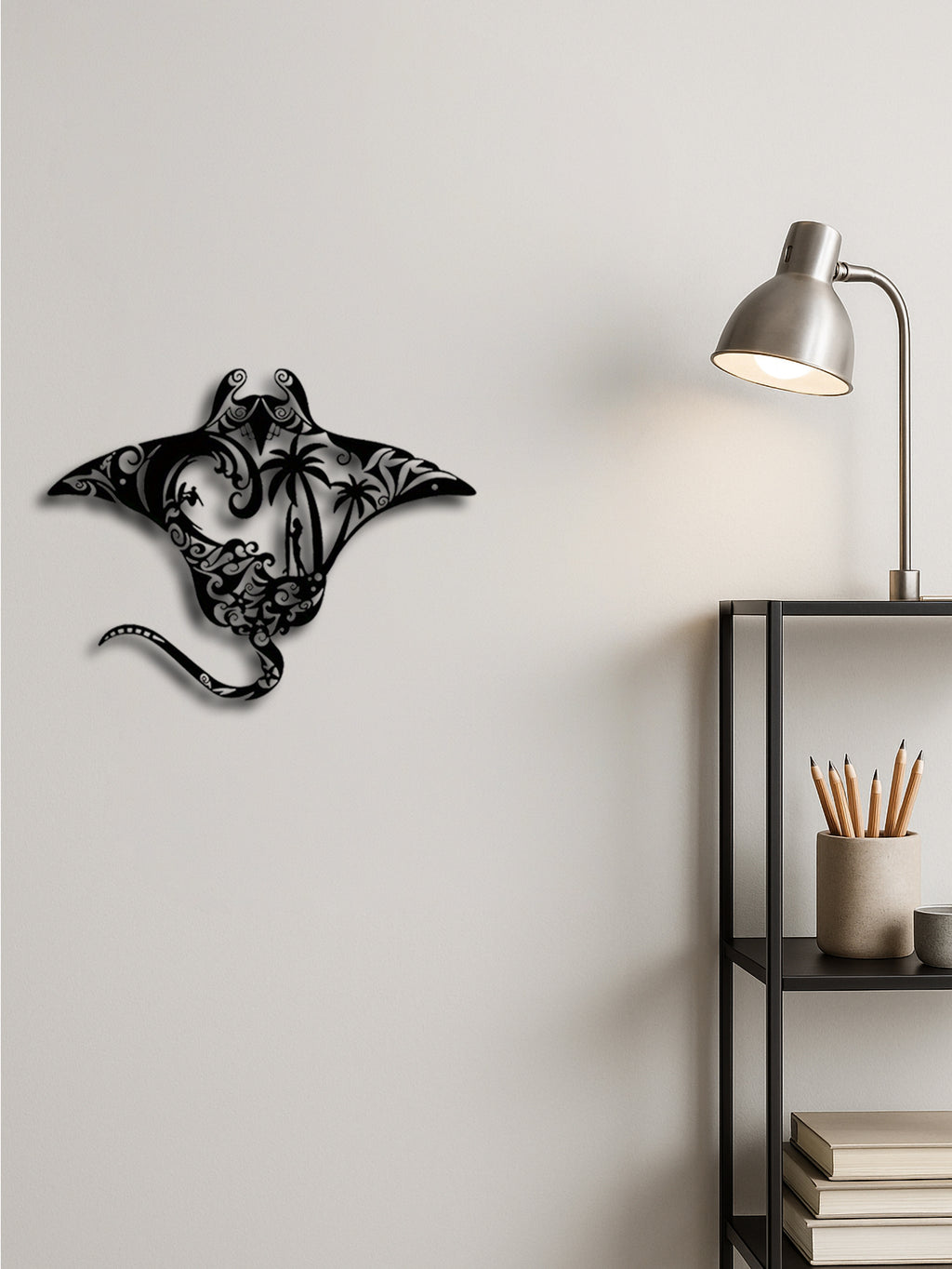 Coastal Metal Wall Art,Nautical Beach Decor For Living Room, Bedroom, Bathroom