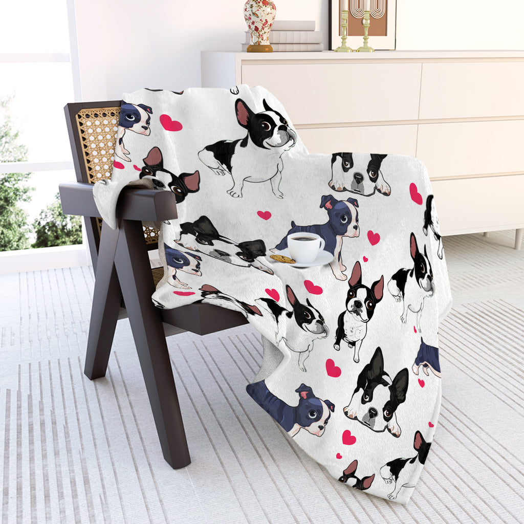 1pc Adorable Fleece Dog Blanket - Soft, Cozy, Lightweight, Warm, Flannel Throw For Couch, Bed, Sofa, Living Room Decor - Perfect For Snuggling Up On Chilly Days 75x100cm,130x150cm,150x200cm