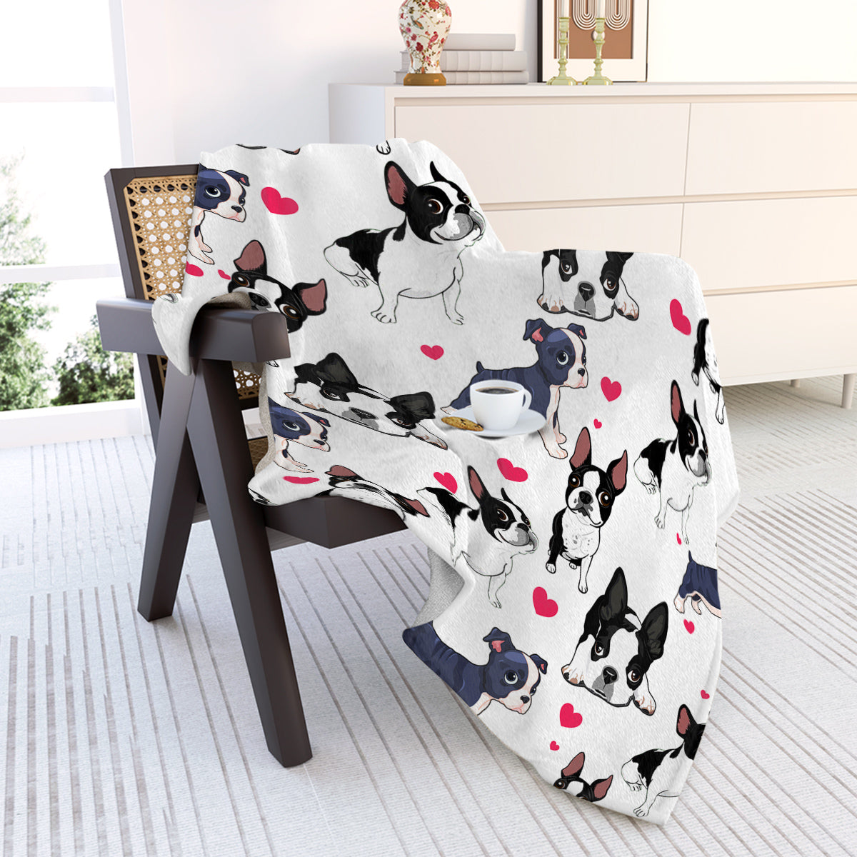 1pc Adorable Fleece Dog Blanket - Soft, Cozy, Lightweight, Warm, Flannel Throw For Couch, Bed, Sofa, Living Room Decor - Perfect For Snuggling Up On Chilly Days 75x100cm,130x150cm,150x200cm