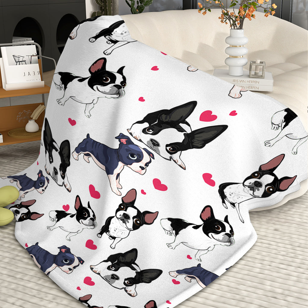 1pc Adorable Fleece Dog Blanket - Soft, Cozy, Lightweight, Warm, Flannel Throw For Couch, Bed, Sofa, Living Room Decor - Perfect For Snuggling Up On Chilly Days 75x100cm,130x150cm,150x200cm