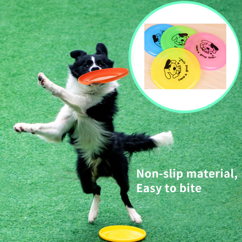 Silicone Flying Saucer Dog & Cat Toy, Chew-Resistant Interactive Training Disc