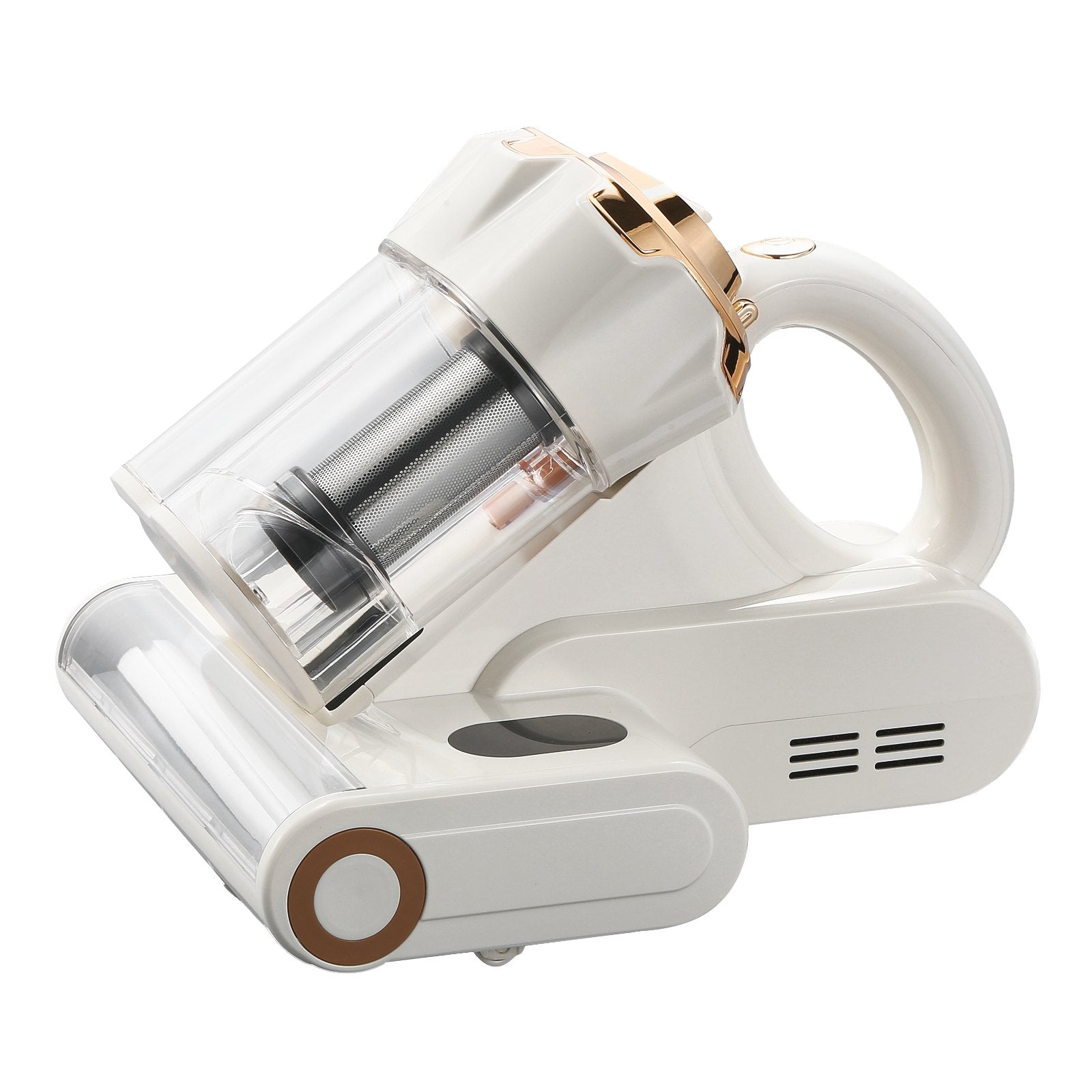 Mattress Vacuum Cleaner, 550W Bed Vacuum Cleaner With 18Kpa Powerful Suction And Dual Dust Bin, HEPA Filter & Heating, Ultrasound Tech & Cleaning Lights, Handheld For Bed, Sofa, Corded, White