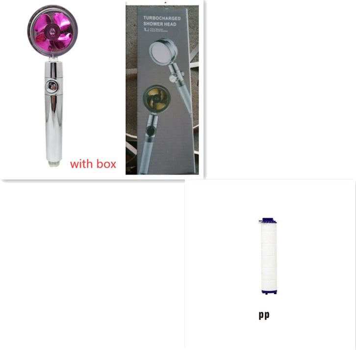 360° Rotating Water-Saving Shower Head ABS High-Pressure Spray Nozzle