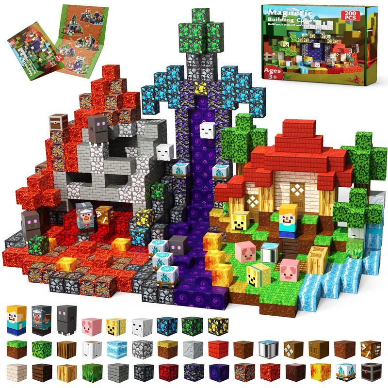 200pcs Magnetic Block Toys - Ghost Park