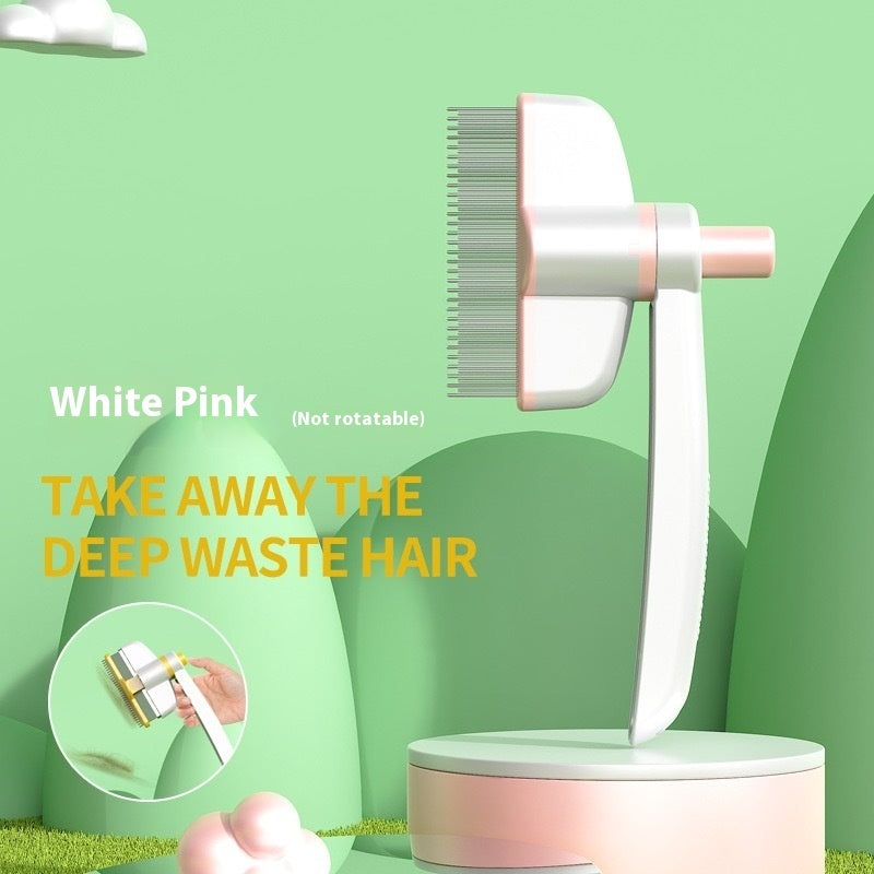 Self-Cleaning Pet Comb, Floating Hair & Mat Removal Brush for Dogs & Cats