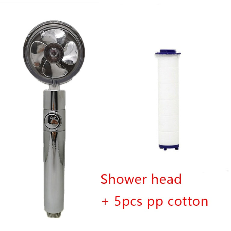 360° Rotating Water-Saving Shower Head ABS High-Pressure Spray Nozzle