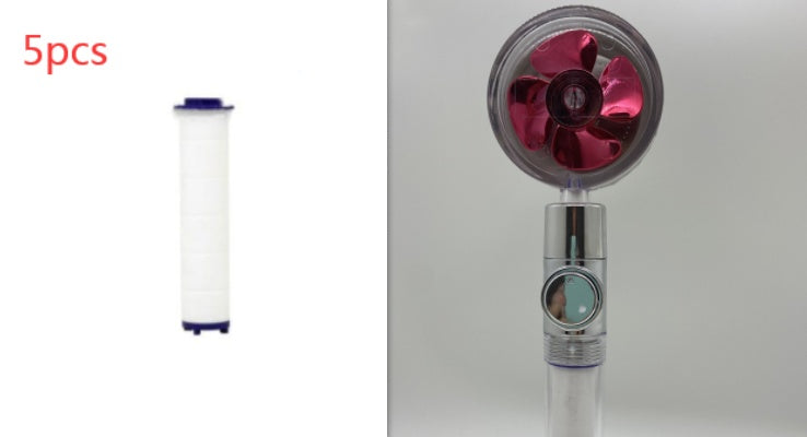 360° Rotating Water-Saving Shower Head ABS High-Pressure Spray Nozzle